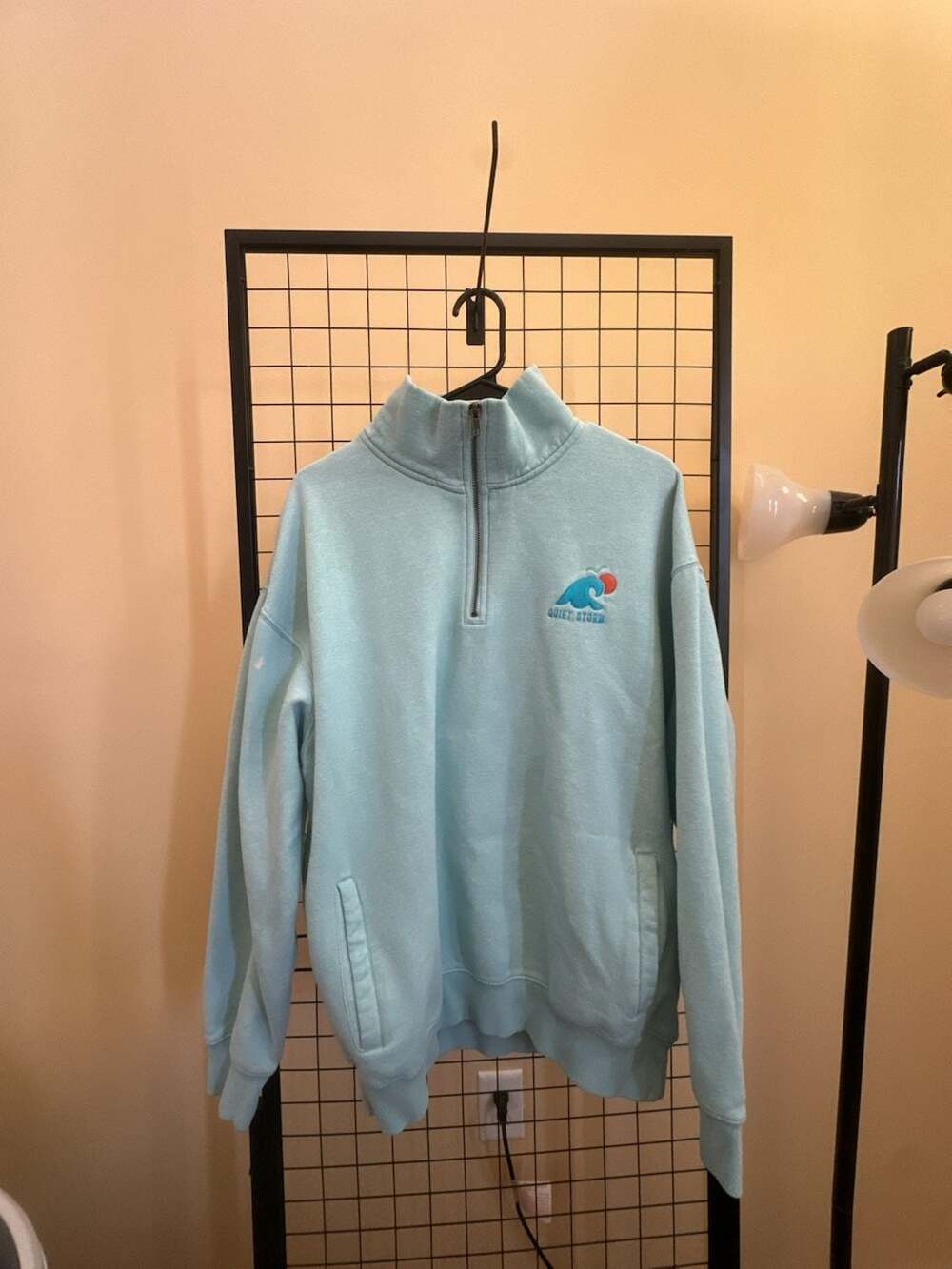 Quiet Storm Logo Embroidered Quarter-Zip Sweatshirt